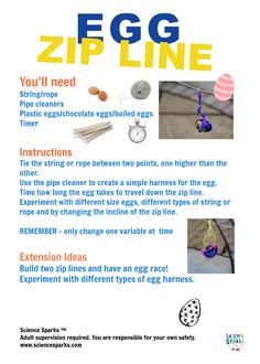 an advertisement with instructions on how to use the zip line for crafts and craftsing