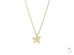 Tiffany & co. 18k Starfish pendant by Elsa Peretti Elegant Yellow Gold Starfish Necklace, 14k Gold Starfish-shaped Jewelry, Yellow Gold Star Necklaces With Starfish Charm, Elegant Yellow Gold Necklace With Starfish Charm, Elegant Yellow Gold Necklaces With Starfish Charm, 14k Yellow Gold Starfish Jewelry, Yellow Gold Starfish Jewelry In Ocean-inspired Style, Yellow Gold Starfish Ocean-inspired Jewelry, Ocean-inspired Starfish Yellow Gold Jewelry