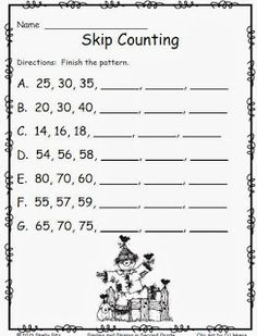 a printable worksheet to help students learn how to count numbers