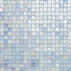 an abstract mosaic tile pattern in blue and green