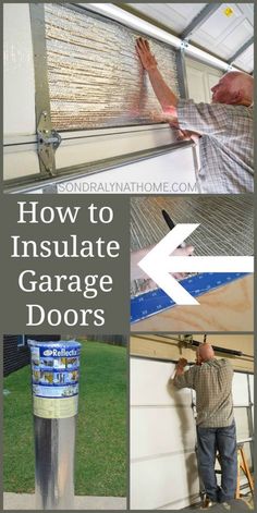 how to insulate garage doors