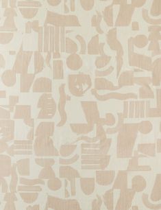 a white and beige wallpaper with different types of letters