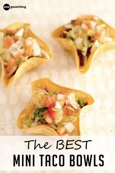 the best mini taco bowls