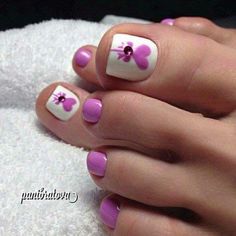 Nail Salon Design, Classy Nail Designs, Cute Toe Nails, Pedicure Nail Art