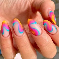 Nail Design Glitter, Nail Art Inspo, Blue Nail, Flashing Lights, Nails Polish, Minimalist Nails, Fire Nails, Instagram Summer, Funky Nails