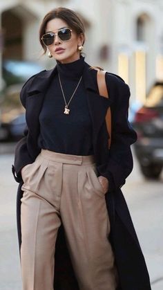 Oversized Coat Outfit, Winter Coat Outfits, Coat Outfits, Classy Women, Winter Fashion Outfits