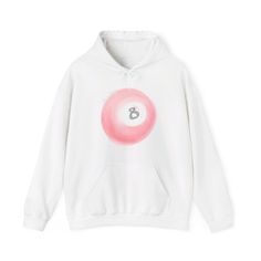 trendy retro lucky 8 ball hoodie  🎱 SIZING: We want to make sure you LOVE your product. Please refer to the sizing guides BEFORE PURCHASING to ensure you get the product fit you desire! - I recommend sizing up if you prefer an oversized fit:)  🎱 PLEASE NOTE: This product is manufactured and shipped directly from a print provider. If you encounter any issues with the product, shipping, or returns, I will gladly help you get in touch with the provider! However, I am not directly responsible for managing these concerns. 🎱 PRODUCT DETAILS: Each sweatshirt comes with a 1x1 spandex rib for enhanced stretching and recovery. The classic midweight fabric is equipped with DryBlend® technology that wicks moisture and stays dry during peak performance. The spun yarn delivers a softer feel and reduc 8 Ball Hoodie, Lucky 8 Ball, Balls Shirt, 8 Ball, Lucky You, Pink Sweatshirt, Love Your, Hoodie Print, Black Hoodie