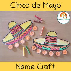 the name craft is written in spanish and has two sombreros on it