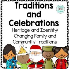 a christmas themed poster with the words, holidays and celebrations in black and white letters