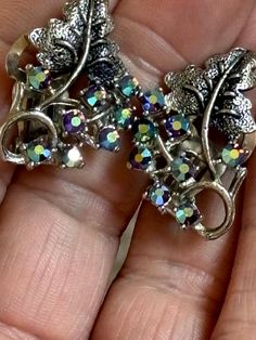 Vintage clip on earrings Aurora Borealis crystals , silver tone goon strong clips will be sanitised before shipping Vintage Clip On Earrings, Aurora Borealis Crystal, Vintage Clip, Aurora Borealis, Clip On, Clip On Earrings, Favorite Jewelry, Aurora, Etsy Earrings