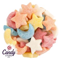 Gummi Sour Stars - 6.6lb CandyStore.com Gummy Candies, Stars And Moons, The Moon And Stars, Spice Shop, Bulk Candy, Glitter Stars, Moon Shapes, Moon And Stars, Candy Buffet