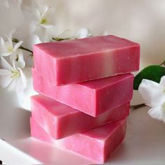 Welcome to our shop! We're very glad you are here.  This wonderful Floral (Plumeria) handmade bar soap has an amazing aroma, is perfect for him, for her and for the whole family. They are made with natural ingredients through traditional cold process method. They are enriched with organic shea butter, olive oil, coconut oil, Sunflower oil, corn oil, soybean oil, and is perfect for women, men & kids. The moisturizing oils used in our natural soaps will produce a rich wonderful lather that will leave your skin deep cleansed, soft and hydrated. ✨ Soap bar weight: Roughly 4.8oz -5oz. Our handmade soaps come in a beautiful Eco-Friendly jute bag. Ready for gift giving. 💖  Our handcrafted soap bars smell amazing and have a wonderful lather.   Don't miss it Smells wonderful! Our products are made Pink Soap Bar, Homemade Organic Soap, Organic Bar, Organic Bar Soap, Handmade Bar, Pink Soap, Real Rose Petals, Pink Bar, Natural Soaps