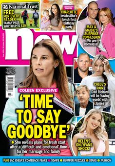 the cover of now magazine with people on it