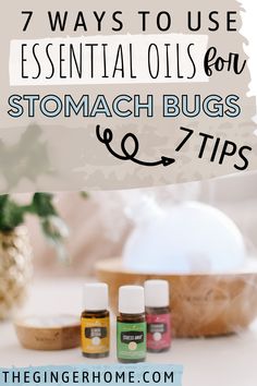 Essential Oil Blends For Stomach Bug, Tummy Bug Diffuser Blend, Diffuser Blends For Stomach Bug, Essential Oils For Tummy Bug, Essential Oils For Vomit, Oils To Diffuse For Stomach Bug, Essential Oils Vomitting, Natural Remedies Stomach Bug, Homeopathic Remedies For Stomach Bug