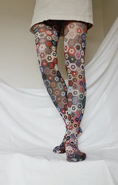 Funky Tights, Fashion 60s, Fashion 90s, Sheer Socks, Colored Tights, Printed Tights, The Art Institute Of Chicago, 90's Fashion, Patterned Tights