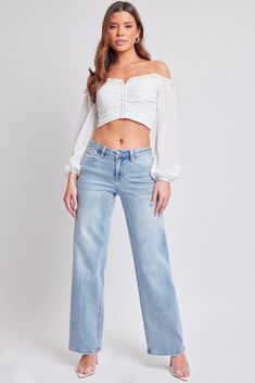 L Light Blue Mid-rise Light Wash Wide Leg Pants For Fall, Fall Light Wash Mid-rise Wide Leg Pants, L And Light, Wide Leg Jeans, Leg Jeans, Mid Rise, Wide Leg, Light Blue, Wardrobe