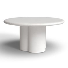 Suniti 60" Round Solid Wood Dining Table | Joss & Main 60 Round Dining Table, White Round Tables, Circular Table, Concrete Table, White Concrete