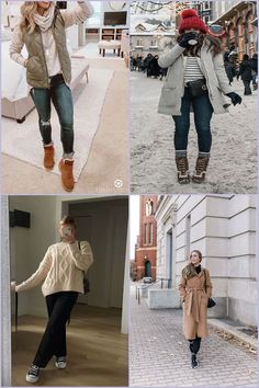 Winter is the season that brings different clothes to the wardrobe. The cold weather makes you feel like wearing something warm and cozy. It’s a time when you can wear scarves, hats, sweaters and jackets. You can wear all these things to look stylish and warm during this season...(Visit for more) Comfy Casual Winter Outfits, Casual Winter Outfits, Comfy Casual