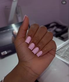 Short Nails One Color Pink, Acrylic Nails With Shellac, Plain Light Pink Acrylic Nails, Cute Birthday Nails Short Pink, Basic Short Set Nails, Shirt Simple Nails, Bubble Gum Pink Nails Acrylic Short, Nail Inspo Full Color, Pink Shorties Nails Square