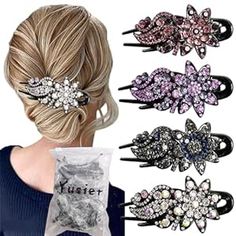 Diamond Hair Clips, Ponytail Hair Clip, Venus Of Willendorf, Diamond Hair, Ponytail Hair, Back To School Hairstyles, Hair Braids, Women Diamond, Hairstyles For School