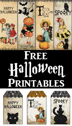 free halloween printables for kids and adults to use in crafts, books, etc