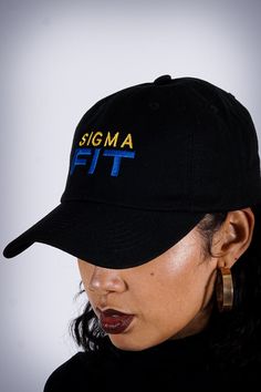 With unique designs you won't find anywhere else, our caps are the quality type that are designed with a thicker woven fabric. Not those flimsy weak ones that lose shape. 100% stitched embroidered design. Sport cap. Curved brim. Dry Clean Only. Comes in: adjust back. Perfect for those SOPHISTICATED ladies who needs head/face protection from the sun, sweat and elements while out doing fitness, events or anything fun. Black Dad Hat For Sports Events, Black Dad Hat With Embroidered Logo, Black Dad Hat With Embroidered Logo Flat Bill, Black Embroidered Adjustable Dad Hat, Adjustable Curved Brim Dad Hat For College, Black Adjustable Dad Hat With Embroidered Logo, Curved Brim Dad Hat With Embroidered Logo For College, College Dad Hat With Embroidered Logo, Black Adjustable Baseball Cap For College