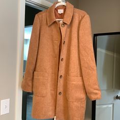 -Pockets -Never Been Worn Loft Coats, Pea Coats, Color Orange, Loft, Jackets & Coats, Jackets For Women, Blazer, Orange, Outfit Inspo