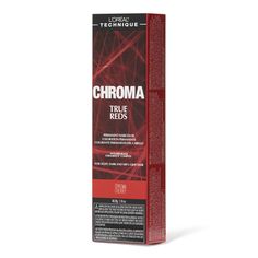 L’Oreal Technique CHROMA True Reds is a permanent hair color range by L’Oreal Technique consisting of 6 shades that provide lift and deposit of high intensity True Red tones to the hair. L'Oreal 3RV Chroma Cherry | Red | 1.74 FL oz. | Sally Beauty Sally Beauty Red Hair Color, Beautiful Red Hair Color, Schwarzkopf Color, Cherry Hair Colors, Covering Gray Hair, Hair Color Cream, Dyed Red Hair, Beautiful Red Hair, Sally Beauty