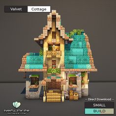 SweetlyStarship | Fantasy Minecraft Builds | Patreon Minecraft Observatory, Fantasy Minecraft House, Minecraft House Inspiration, Minecraft Small House, Fantasy Minecraft, Minecraft Starter House, Minecraft Building Ideas, Build Minecraft, Minecraft Steampunk