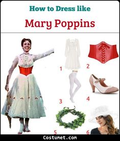 how to dress like mary poppins from the wizard's costume shoppe