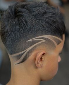 Trendy Boys Haircuts: Cool Styles for Kids & Teens in 2024 Kids Haircut For Boys, Haircut For Boys, Hair Designs For Boys, Boys Haircuts With Designs, Funky Haircuts, Trendy Boys Haircuts, Boys Fade Haircut, Haircuts For Boys, Kids Haircut