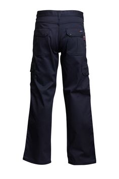 P-INCNYT9 Description LAPCO FR flame-resistant cargo pants with an exclusive moisture management finish keep you cool, dry, and safe. Got plenty to carry around with you at work? Then these are the pants for you. Many hands-free carrying options are included in this new style. Enjoy the durability of pants made to withstand hard work in addition to a neat, professional look. Mid-rise pants with straight leg openings. Relaxed fit through seat and thighs. Non-conductive button and snap closures. R Navy Cotton Cargo Pants With Hip Pockets, Functional Straight Leg Work Pants With Pockets, Functional Cargo Work Pants, Navy Cotton Utility Cargo Pants, Navy Cargo Pants For Workwear, Navy Cargo Pants With Side Pockets, Navy Cargo Bottoms For Workwear, Navy Cotton Utility Bottoms, Functional Cotton Cargo Pants For Work