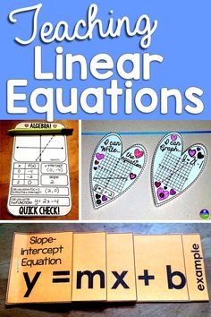 valentine's day activity for teaching linears