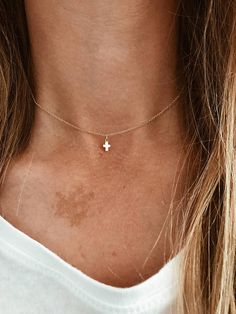 Tiny Cross Necklace in 14/20 Gold-fill or 14/20 Rose Gold-fill Minimalist 14k Gold Cross Necklace With Delicate Chain, Delicate Cross Pendant Jewelry With Chain, Delicate Cross Pendant Jewelry With Delicate Chain, Dainty 14k Gold Cross Pendant Charm Necklace, Dainty 14k Gold Cross Charm Necklace, Delicate Cross Jewelry With Delicate Chain, Dainty 14k Gold Cross Necklace With Delicate Chain, Gold Cross Necklace With Dainty Chain, Dainty 14k Gold Cross Necklace