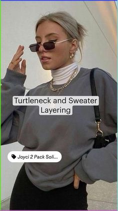 White Turtleneck
 • Casual fall Outfits 
 • How to style turtlenecks 
 • That girl
 • Coffee
 • Street wear 
 • Fall style 
 • OOTD 
 • What to wear 
 • 90s Vibe 
 • Crewneck fit 
 • Chill day
 • White 
 • Layered necklace Layer Turtleneck Outfit, Turtleneck And Sweater Layering, Turtle Neck Outfit Layers, Fall Turtleneck Outfit, White Turtleneck Outfit, How To Style Turtleneck, Layering With Turtlenecks, Turtleneck And Sweater, Oversized Tee Outfit