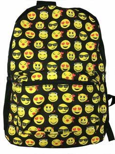 Smiley Emoji Backpack Emoticon BackPack School Shoulder Bag Unisex    Condition is New with tags.  Ships with USPS Priority Mail Shoulder Book Bag, Emoji Backpack, School Shoulder Bag, School Bookbags, Smiley Emoji, Shoulder Bags For School, School Bags For Girls, Kids' Book, Book Bag