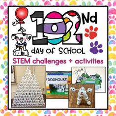 Celebrate 102 days of school with these fun STEM challenges! The 102nd day is similar to the 100th day of school, but fun for 2nd graders!My students enjoy all of these challenges - great to use in centers! Pick a few or try them all! Also included -- Classroom managementA sign to place on the outsi... 101st Day Of School, 101 Days Of School, Puppy Playground, Behavior Goals, Brag Tags, Different Signs, 100th Day Of School