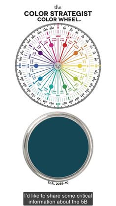 the color wheel with different colors on it and an info sheet below that says, i'd like to share some crucial information about the b5