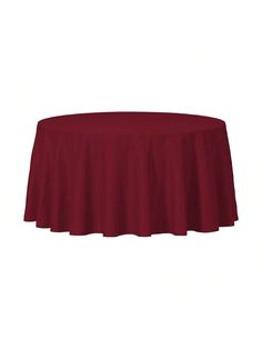 a red table cloth on a white background