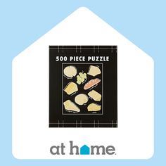 the 500 piece puzzle has been designed to look like it's made out of cheese