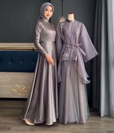 Ootd Kondangan Dress, Dress Kondangan Hijab, Bridesmaids Hijab, Dress Organza, Bride Dress Simple