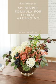 a vase filled with flowers on top of a wooden table