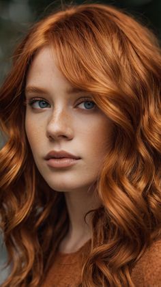 Chic 39 Copper Hair Color Ideas Ideas for Bright Copper with Dark Roots 💅 Light Copper Hair Color, Fall Hair Colors Copper, Copper Brown Hair Color, Copper Hair Color Ideas, Peach Hair Colors, Edgy Hair Color, Hairstyle Curly, Copper Blonde, Hair Color Options