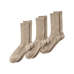 Something you wear everyday should feel right. These socks are made from a combed cotton blend, creating a softer, smoother fabric. With elastic throughout to prevent sagging, and extra nylon reinforcement in the heel and toe for durability, these are a no-brainer. Put them on, and don't give them a second thought. Something you wear everyday should feel right. These socks are made from a combed cotton blend, creating a softer, smoother fabric. With elastic throughout to prevent sagging, and ext Comfortable Solid Cotton Socks, Comfortable Cotton Socks, Lands End, Crew Socks, Combed Cotton, Cotton Blend, Socks, Elastic, Fabric