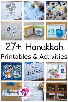 many pictures of hanukkah activities and crafts for kids to do on hanukkah