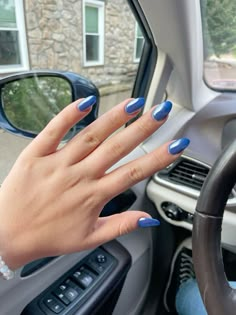 Navy And Chrome Nails, Purple Blue Chrome Nails, Dark Blue Nails Chrome, Navy Nails With Chrome, Nails Chrome Blue, Dark Blue Fall Nails, Navy Chrome Nails, Royal Blue Chrome Nails, Cute Hoco Nails