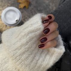 Kutek Disney, Brown Nails Design, Wine Nails, Maroon Nails, Milky Nails, September Nails, Fall Gel Nails, Pumpkin Nails