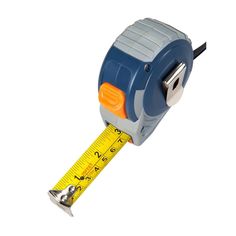 a tape measure is shown on a white background