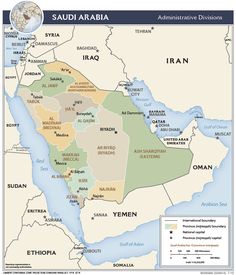 a map of the middle east with names and cities