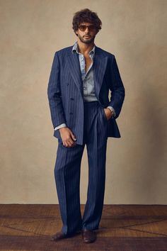 Todd Snyder Spring/Summer 2023 The Nomad Collection | Hypebeast Mens Colored Suits, Mens Spring 2024 Fashion, Vintage Formal Outfit Men, Engagement Party Outfit Men, Loose Suits Men, 70s Suit Mens, Vintage Mens Fashion 1950s, Funky Formal, Vintage Suit Men